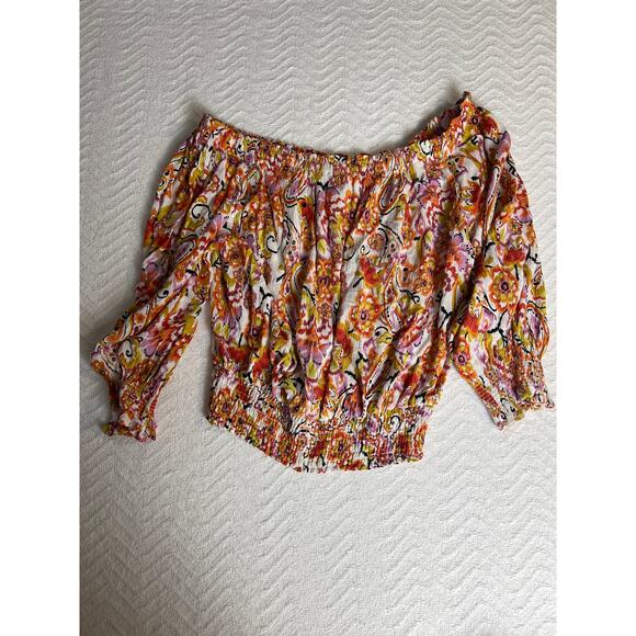 Billabong & Knox Rose Women’s XL Blouse Bundle Boho Peasant Summer Tops Lot - Picture 4 of 5